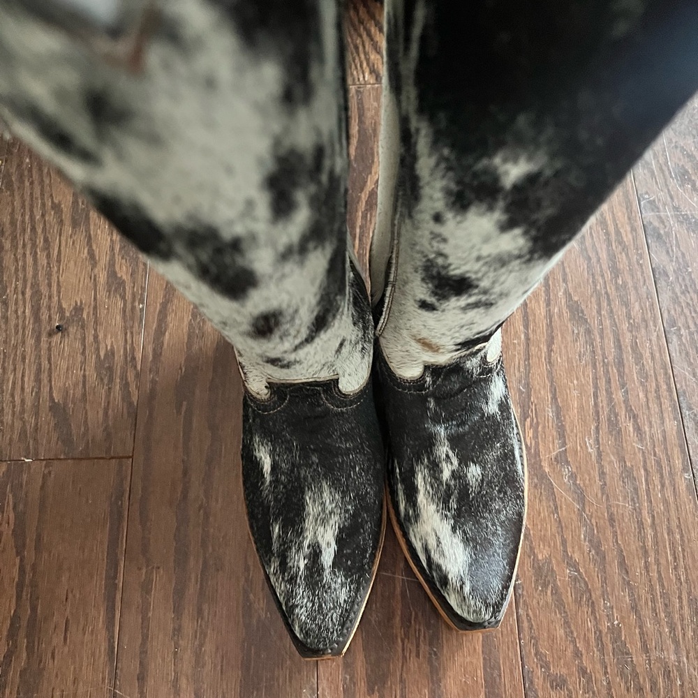 Liberty Black Cowhide Boots - Picture 5 of 8